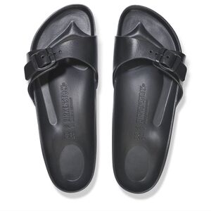 Birkenstock Black Buckle Slides
